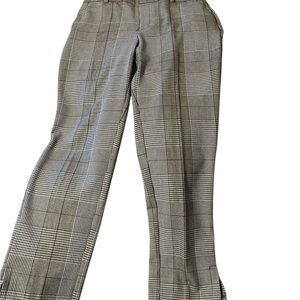 a new day Women's Gray Plaid Cropped Pants